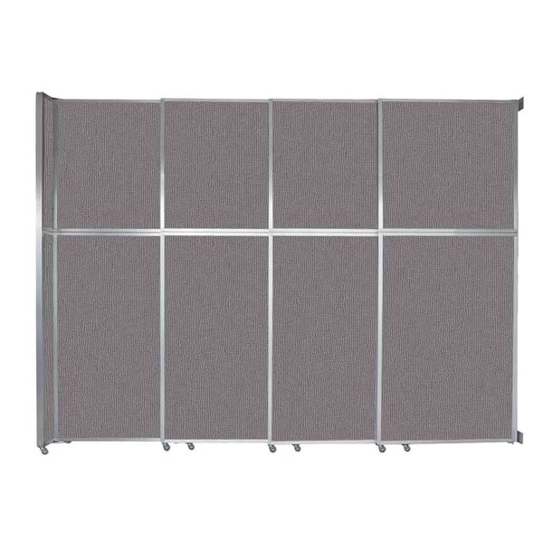 Operable Wall Sliding Room Divider 12'8" x 10'3/4" Slate Fabric